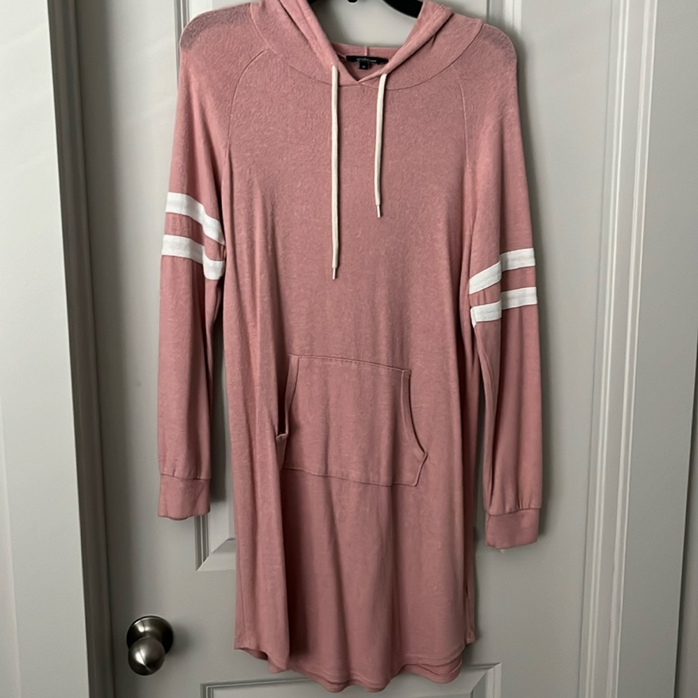Pink sweater dress